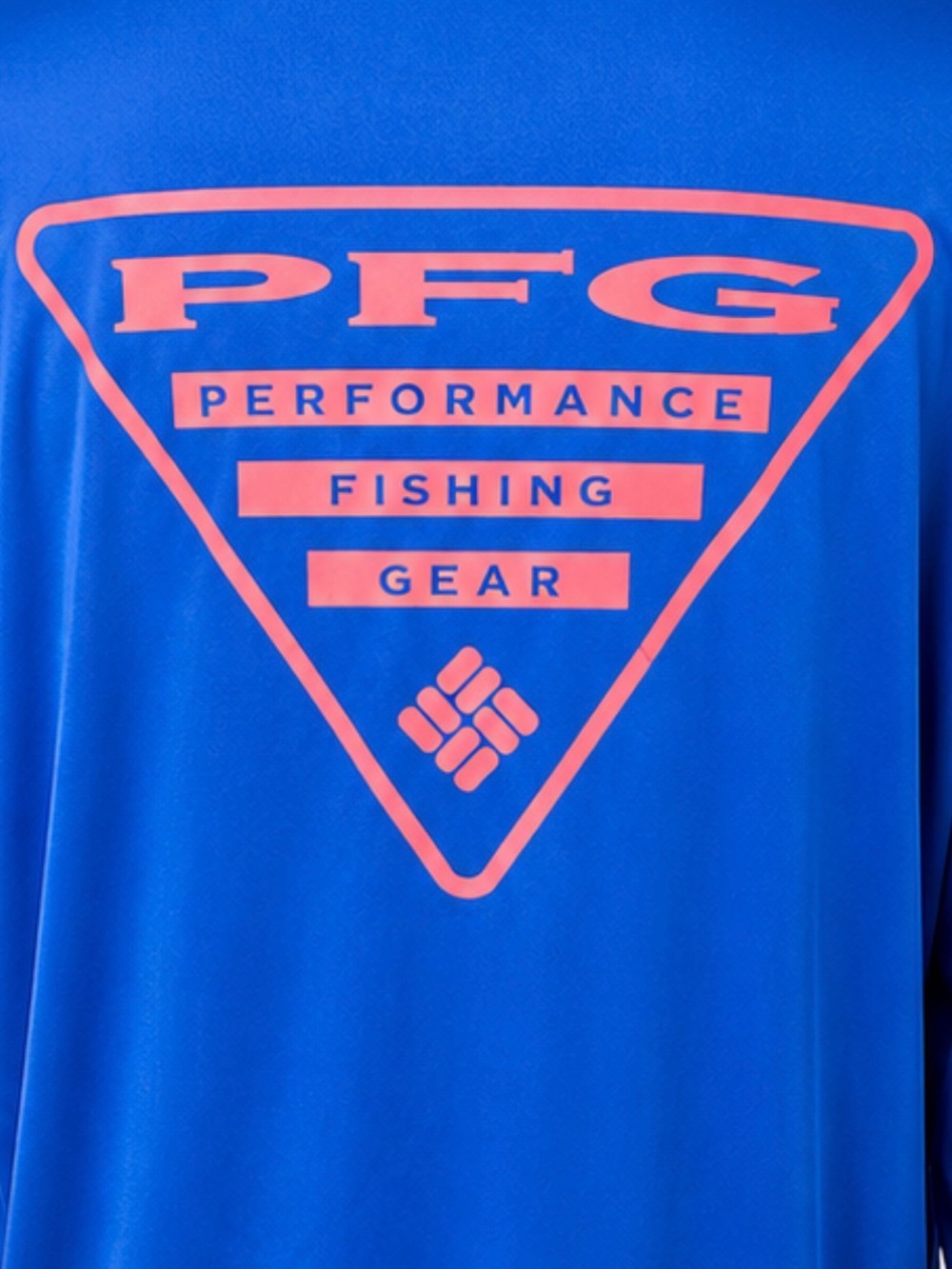 Columbia PFG Omni-shade Long-Sleeve Performance Fishing Shirt in Royal Blue - Picture 5 of 6
